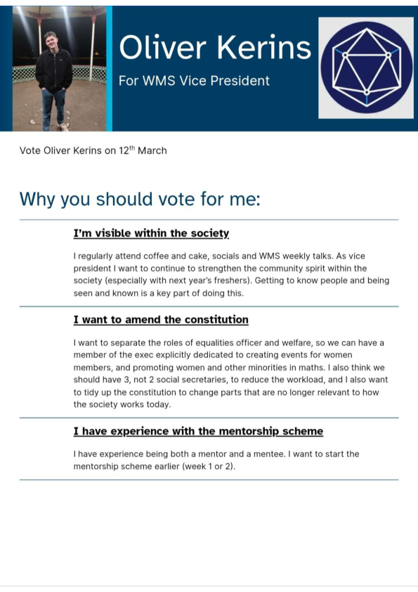 Oliver Kerins (Vice President)